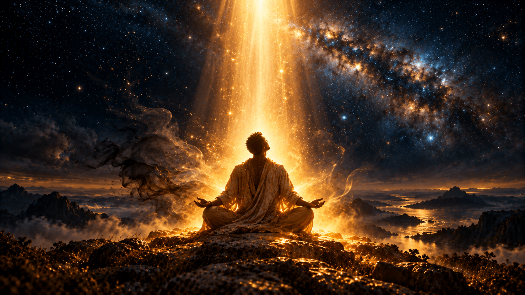 Tonights Awakening Meditation by Hillis Pugh on finding clarity in stillness opening the soul to co-creating with love and grace and the I Am That I Am