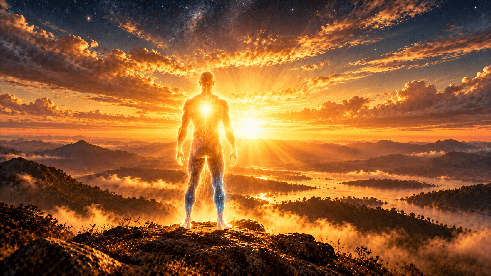 I Am A Hero poem by Hillis Pugh on waking with purpose awakening to true self and the I Am presence as source energy creating worlds and saving self