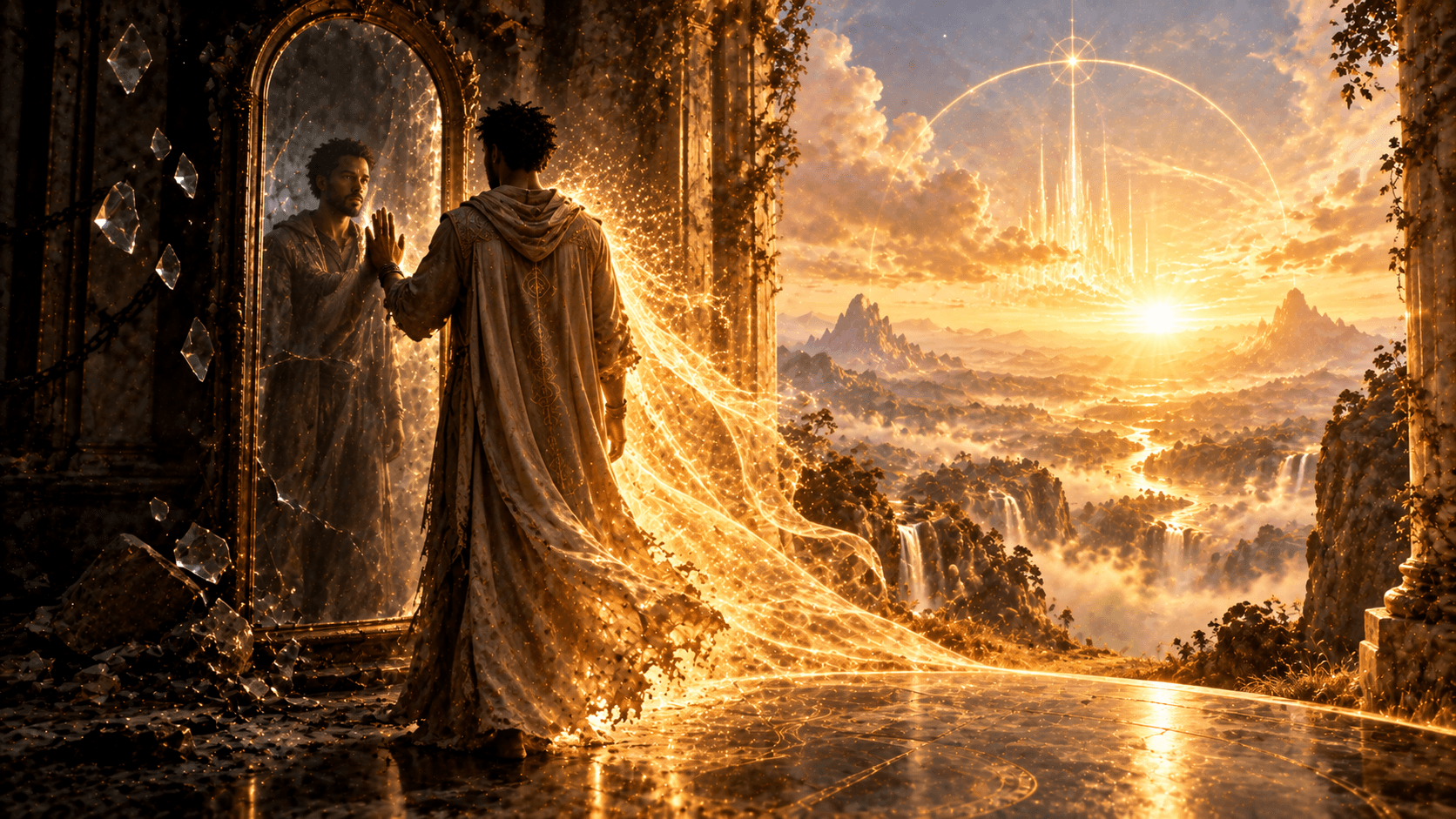 Feeling Good and Epic poem by Hillis Pugh on pushing past conditioned thoughts moving beyond limitations and arriving at the I Am epic divine presence