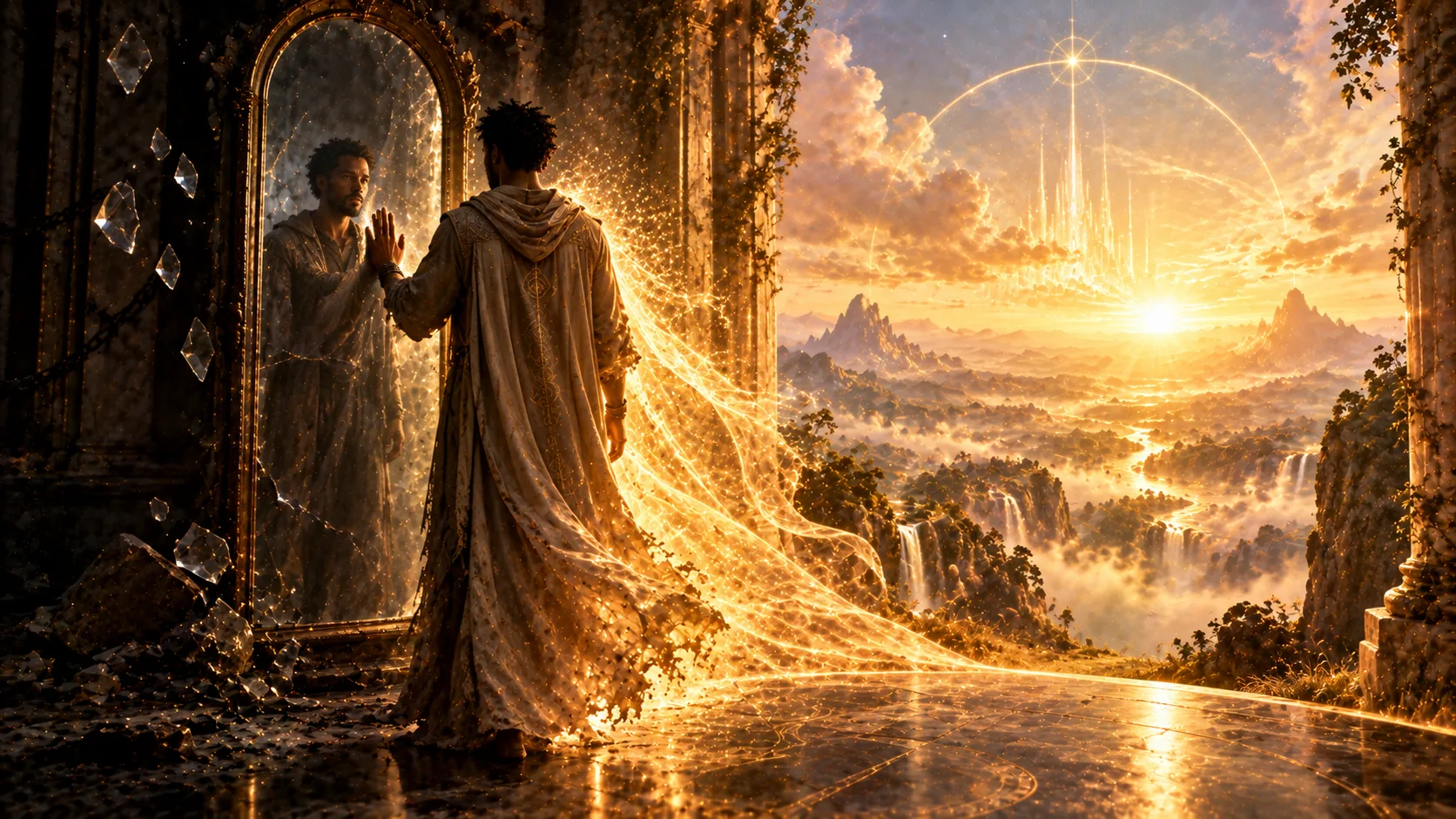 Feeling Good and Epic poem by Hillis Pugh on pushing past conditioned thoughts moving beyond limitations and arriving at the I Am epic divine presence
