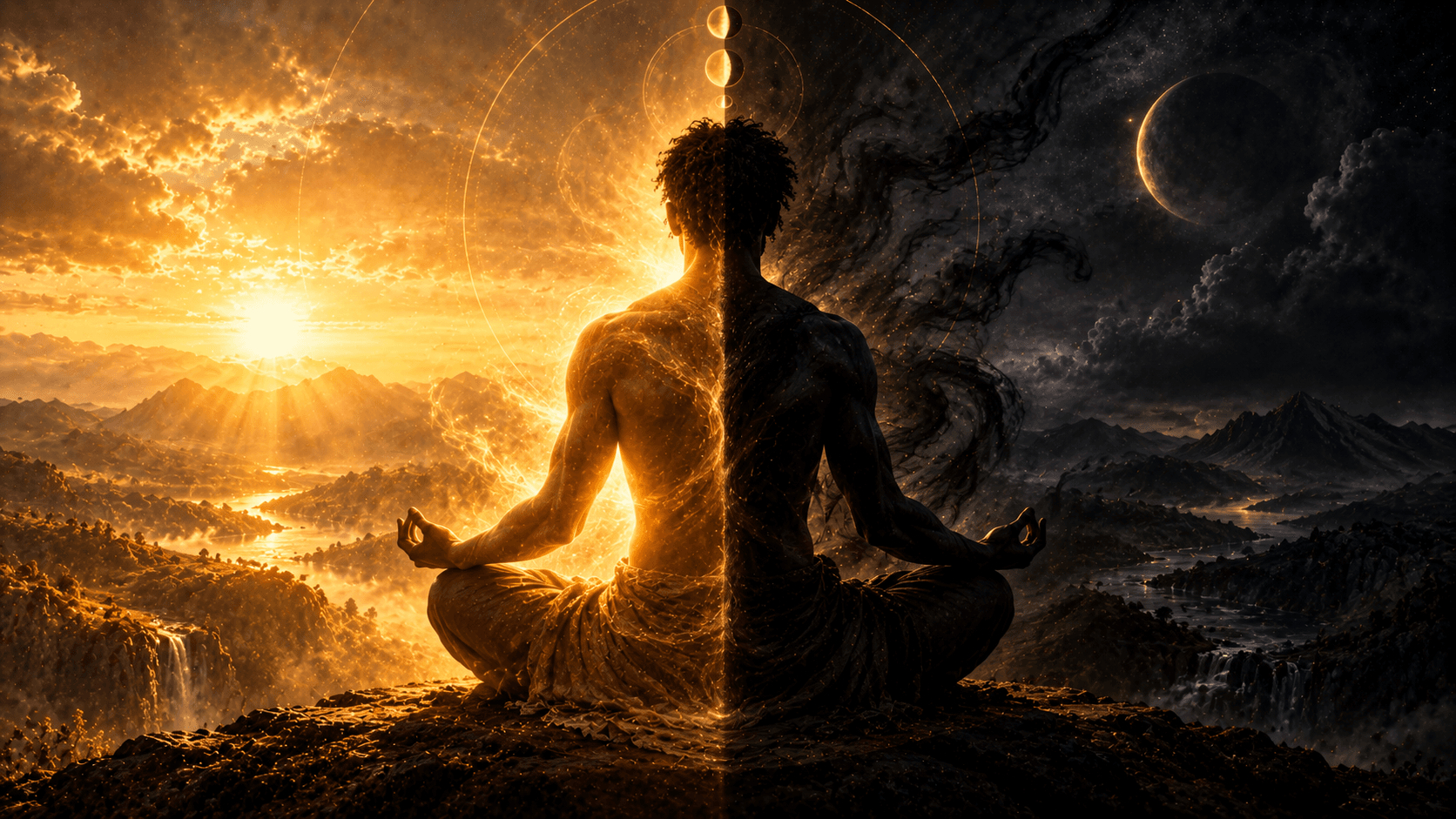 What I Am Not by Hillis Pugh on the duality of self acceptance of polar opposites and the Equal Two poem on being both creator and creation