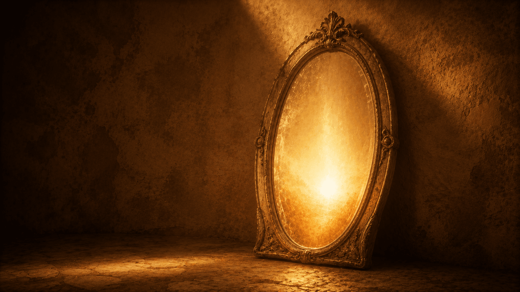 Outside My Mirror poem by Hillis Pugh on looking past the surface image to recognize the deeper renewed true self beyond society's reflection